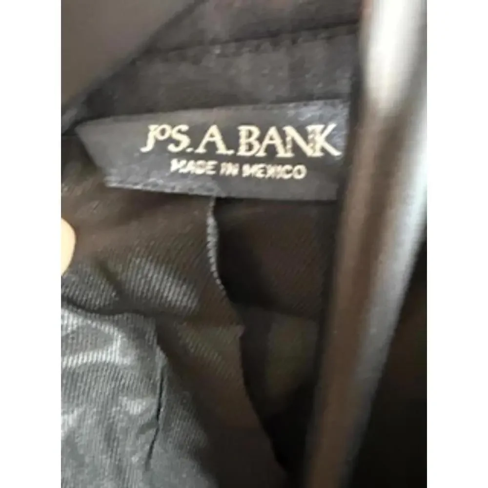 Jos A Bank Blazer 48 Large Black‎ Classic Wool Tailored Men's Excellent